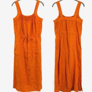 JOIE Sleeveless Linen Midi Dress